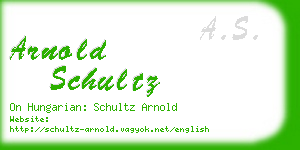 arnold schultz business card